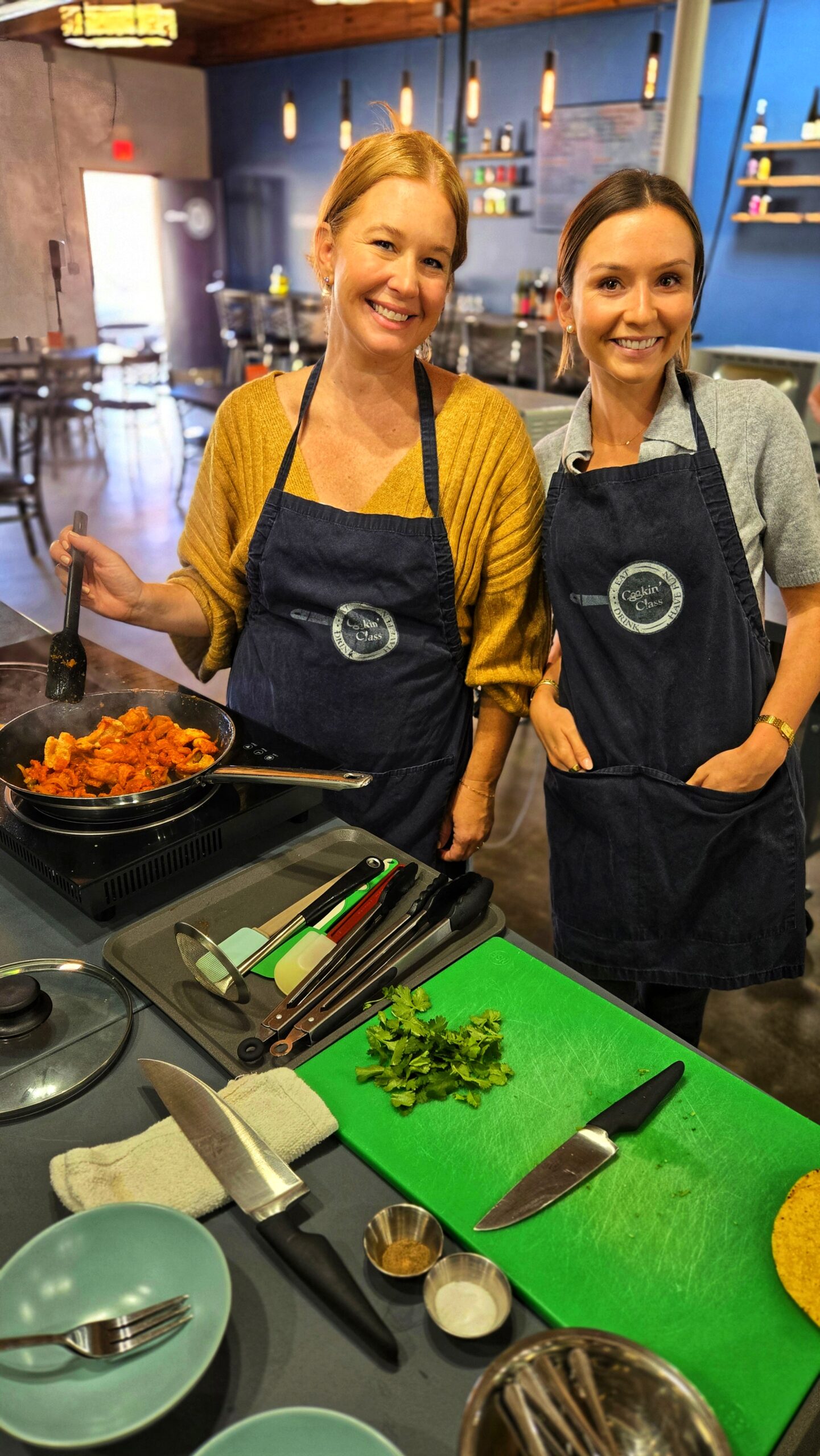 Cookin' class guests private event