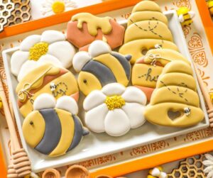 bee themed cookie class